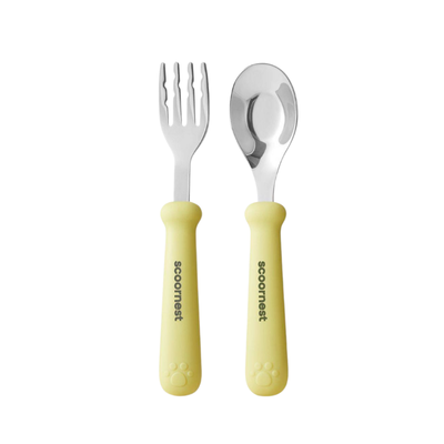 Scoornest Cat Paw Yuanbao Fork & Spoon 科巢猫抓元宝叉勺