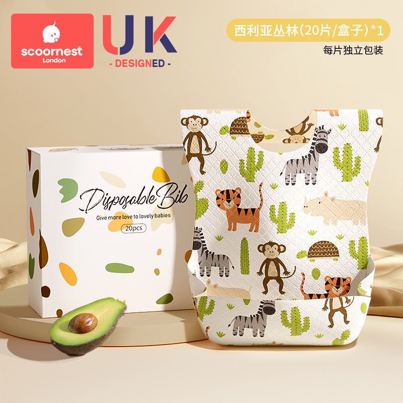 Scoornest Disposable Baby Bibs 20pcs/box 科巢婴儿一次性围兜