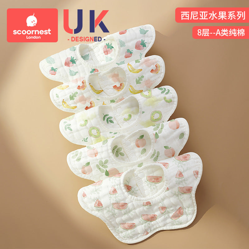 Scoornest Petal Bib 5pcs 科巢花瓣口水巾