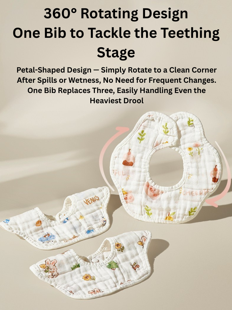 Scoornest Petal Bib 5pcs 科巢花瓣口水巾