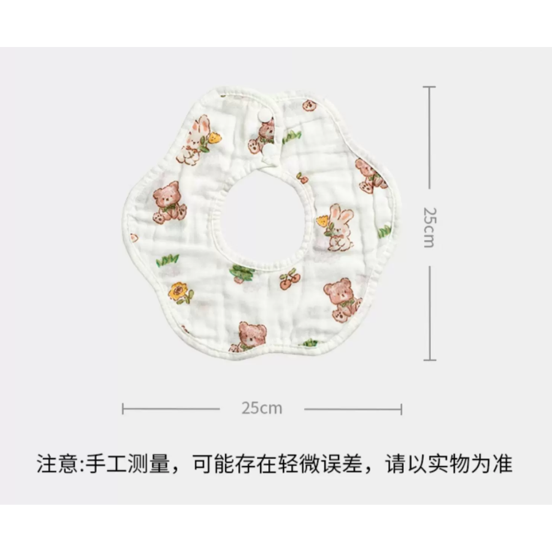 Scoornest Petal Bib 5pcs 科巢花瓣口水巾