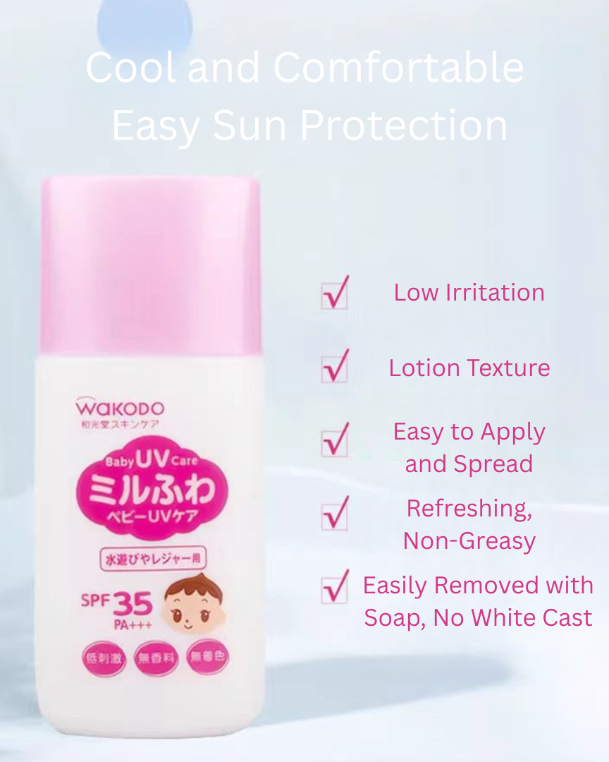 Wakodo Baby Physical Sunscreen SPF21 PA++ 30g/SPF35 PA+++ 30g 和光堂婴儿物理防晒霜