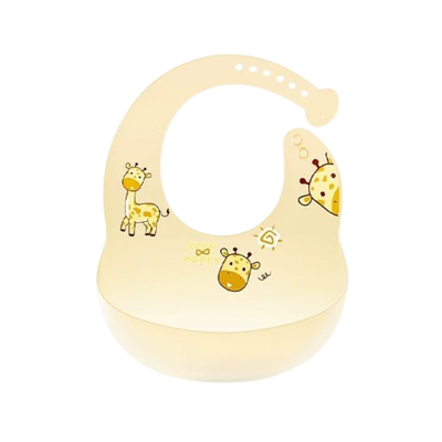 YEEHOO Cartoon Silicone Bib 英氏卡通硅胶围兜
