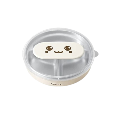 YEEHOO Cute Big-Eye Feeding Plate 英氏大眼萌餐盘