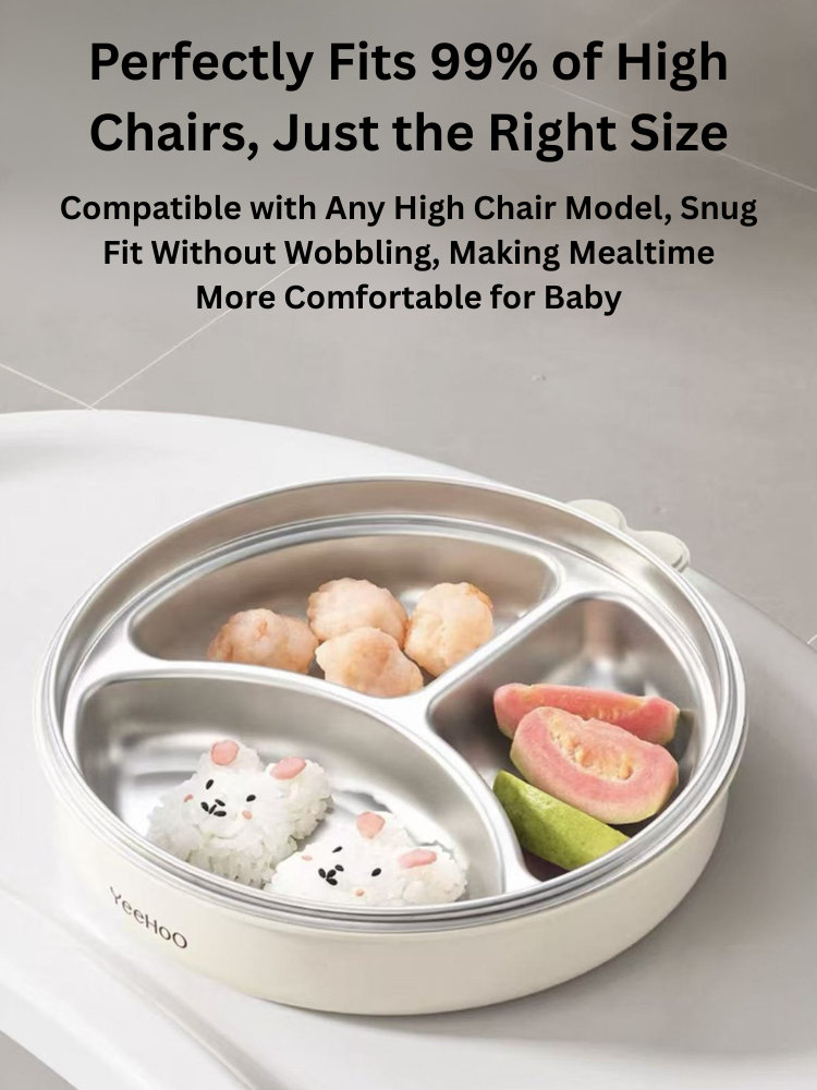 YEEHOO Cute Big-Eye Feeding Plate 英氏大眼萌餐盘
