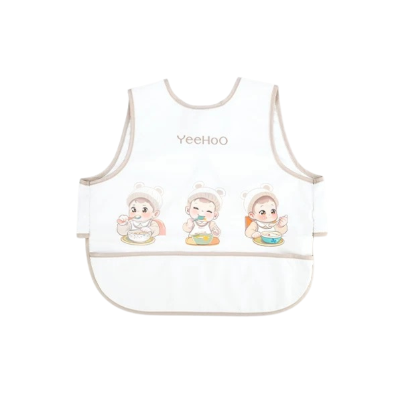 YEEHOO Cute Rice Ball Feeding Bib 英氏萌饭团子罩衣