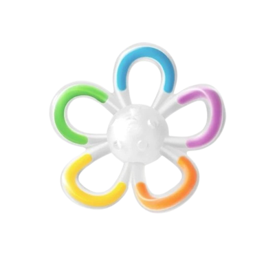 YEEHOO Flower Rattle Toy and Teething Gel 英氏花朵摇铃玩具牙胶