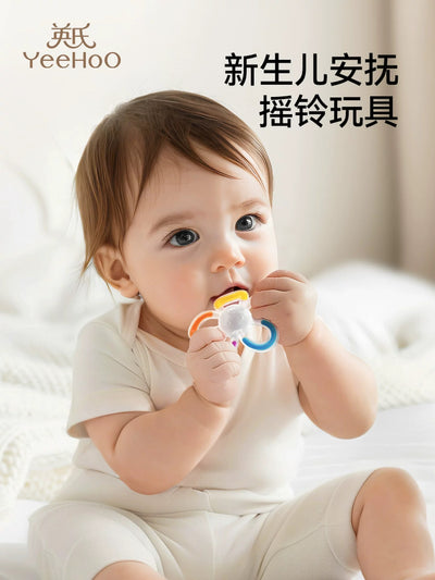 YEEHOO Flower Rattle Toy and Teething Gel 英氏花朵摇铃玩具牙胶
