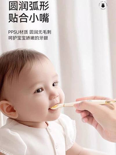 YEEHOO KIDS Dual Enjoy PPSU Scraping Spoon 英氏双享PPSU刮泥勺