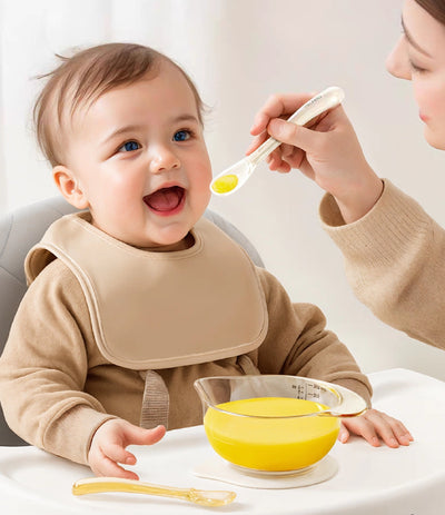 YEEHOO KIDS Milk Baby Sweetheart Baby Spoon Set 2pcs 英氏乳萌甜心辅食勺套组