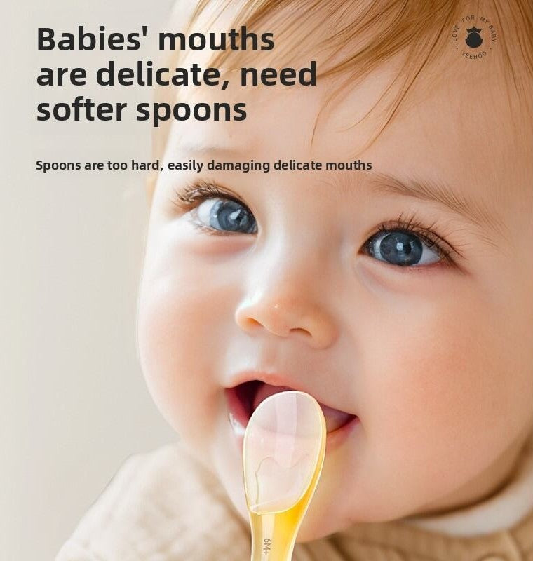 YEEHOO KIDS Milk Baby Sweetheart Baby Spoon Set 2pcs 英氏乳萌甜心辅食勺套组