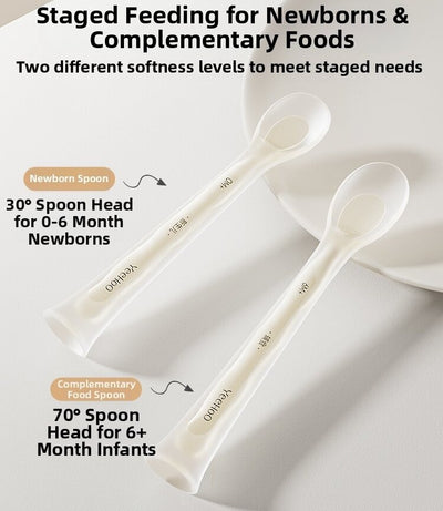 YEEHOO KIDS PPSU Baby Silicone Soft Spoon 英氏PPSU婴儿硅胶软软勺
