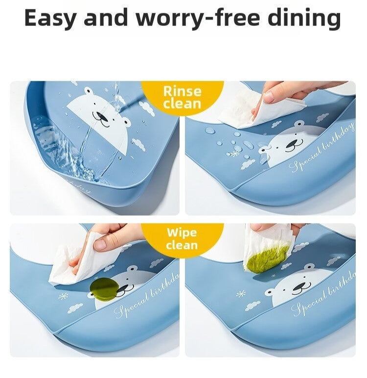 YEEHOO KIDS Silicone Bib 英氏硅胶围兜