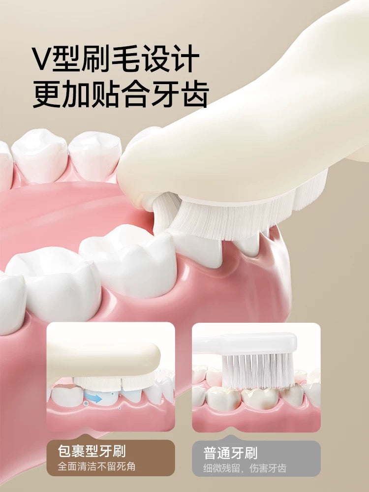 YEEHOO Little Banana Finger Toothbrush with Thousands of Bristles 英氏小香蕉指套万毛牙刷