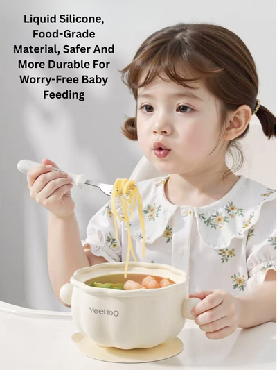 YEEHOO Pumpkin Baby Feeding Bowl 300ml 英氏南瓜辅食碗