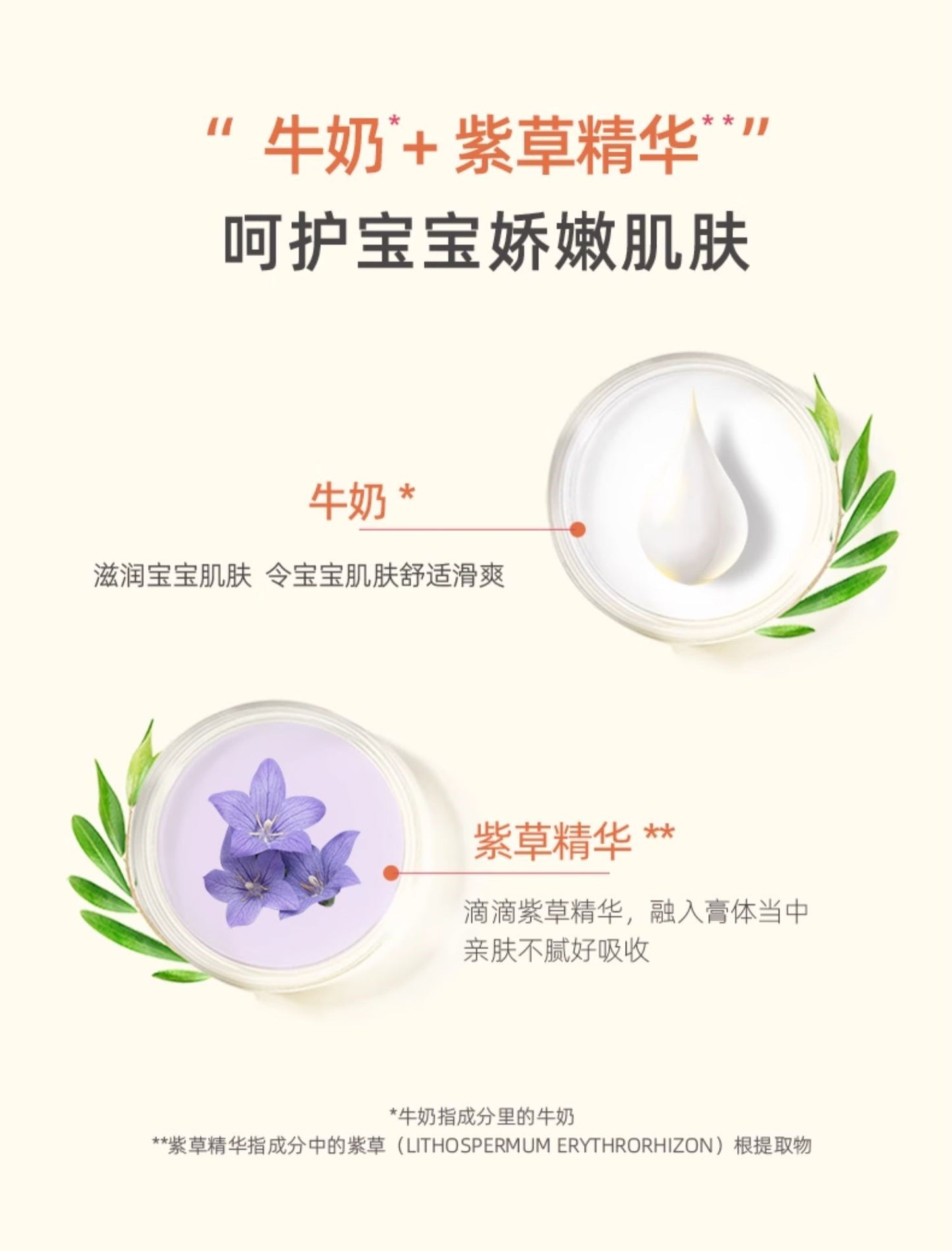 YUMEIJING Kids Gentle Care Moisturizing Cream 50g*2 郁美净儿童娇嫩倍护润肤霜