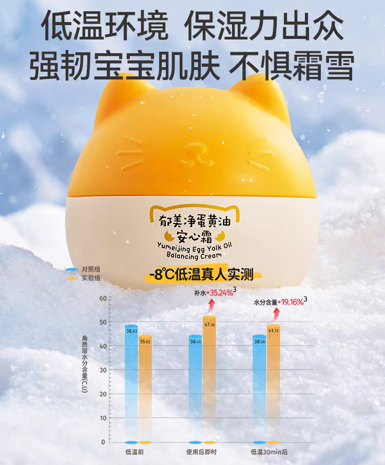 YUMEIJING Egg Yolk Oil Balancing Cream 40g 郁美净蛋黄油安心霜